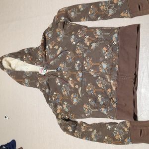 Roxy size medium brown hooded sweatshirt